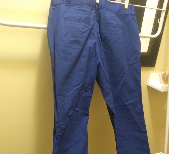 Old navy Big kids khaki pants skinny stretch Dark blue - Picture 3 of 6